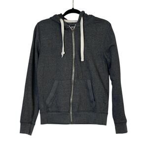 Knickerbocker gray hoodie zipper jacket size Small